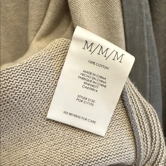 CAbi Pocket Sage Open Front Waterfall Cardigan Sweater Size Medium - Picture 6 of 6